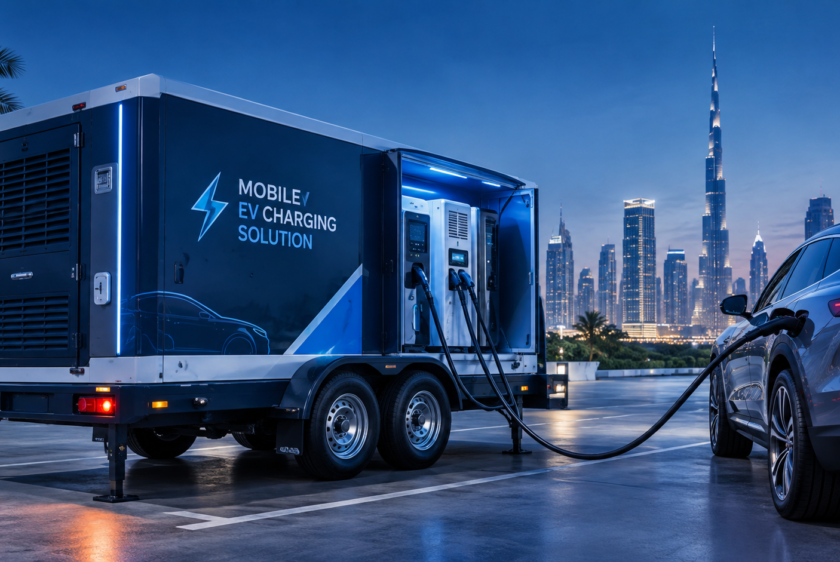 mobile EV charger installation