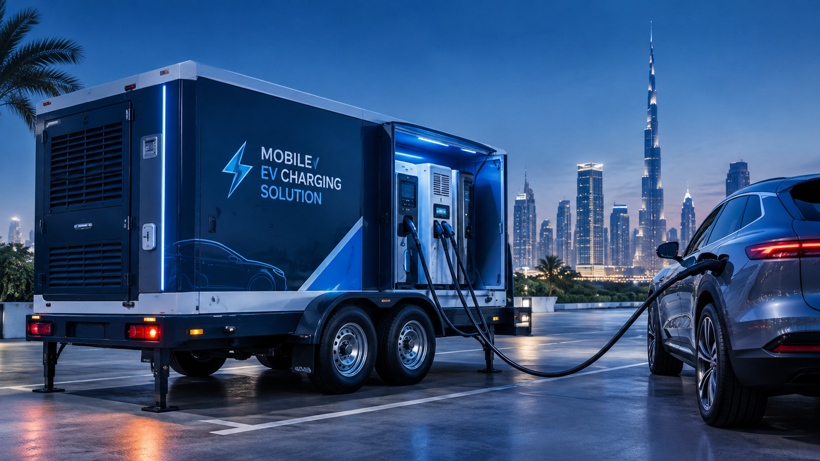 mobile EV charger installation