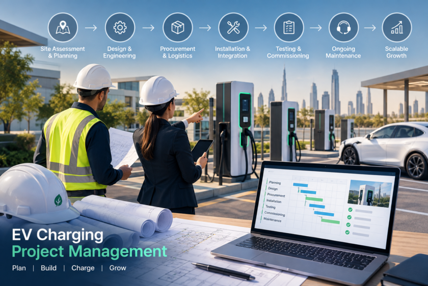 EV charging project management